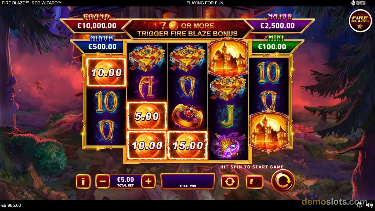 Fire Blaze: Red Wizard slot by Playtech