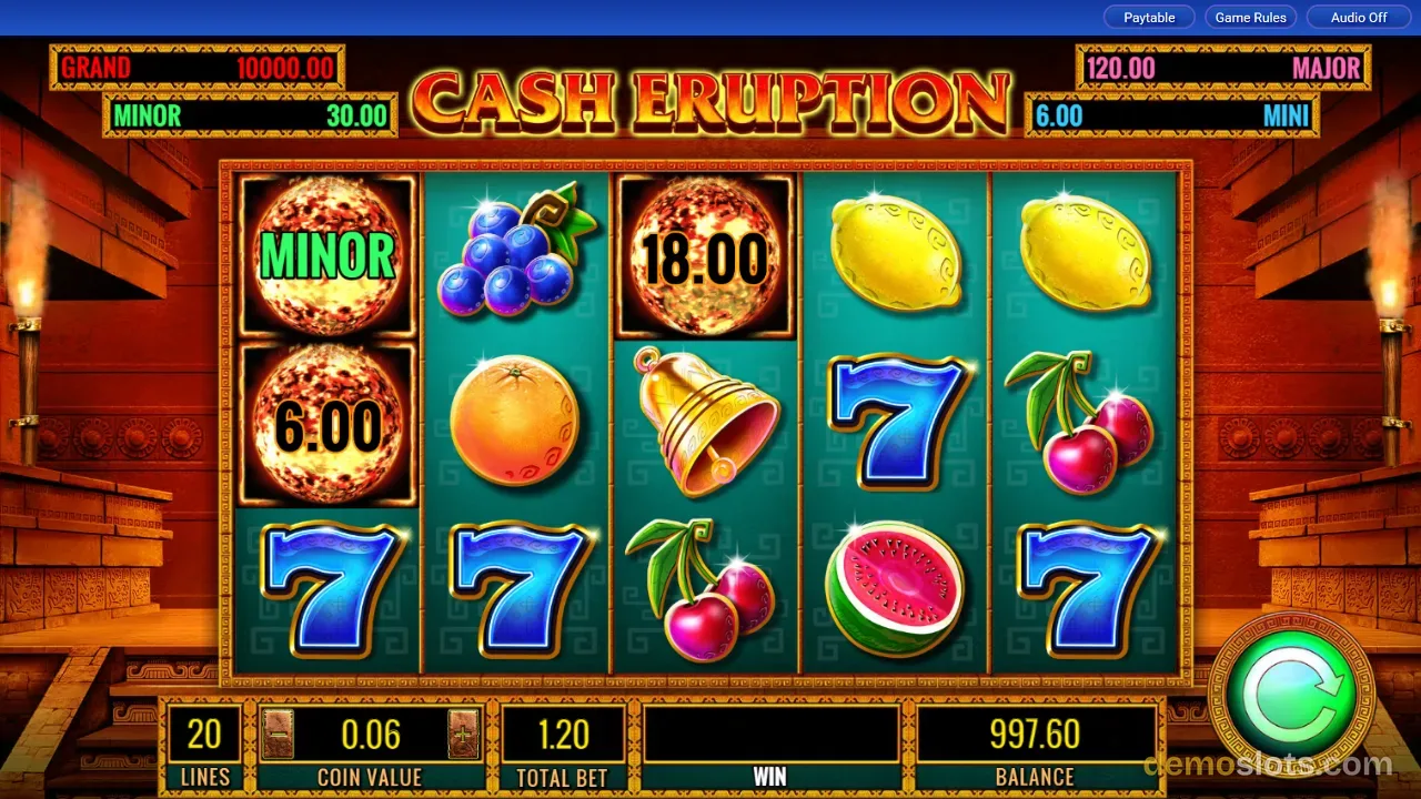 Cash Eruption slot by IGT