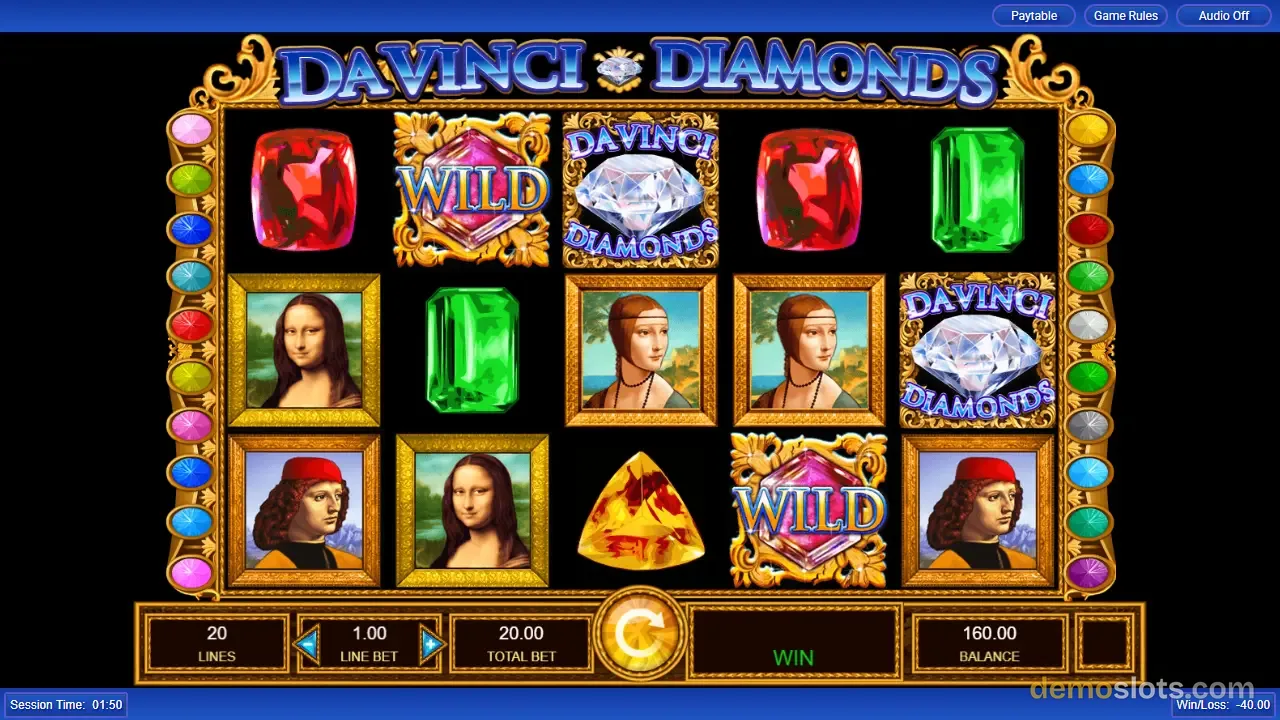 Da Vinci Diamonds slot by IGT