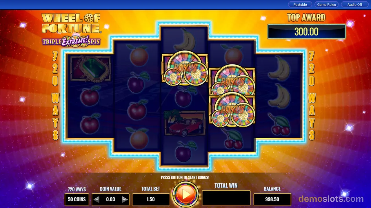 Wheel of Fortune Triple Extreme Spin slot by IGT