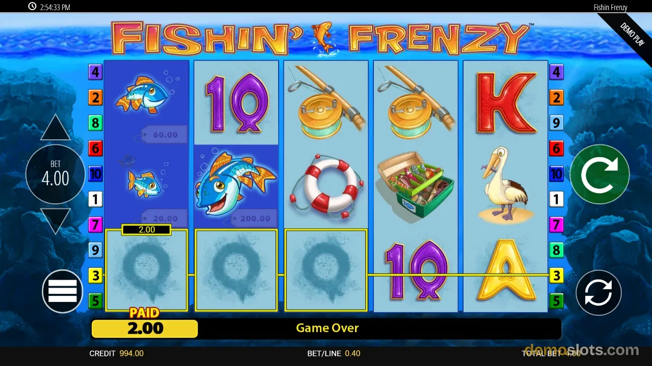 Fishin Frenzy slot by Merkur