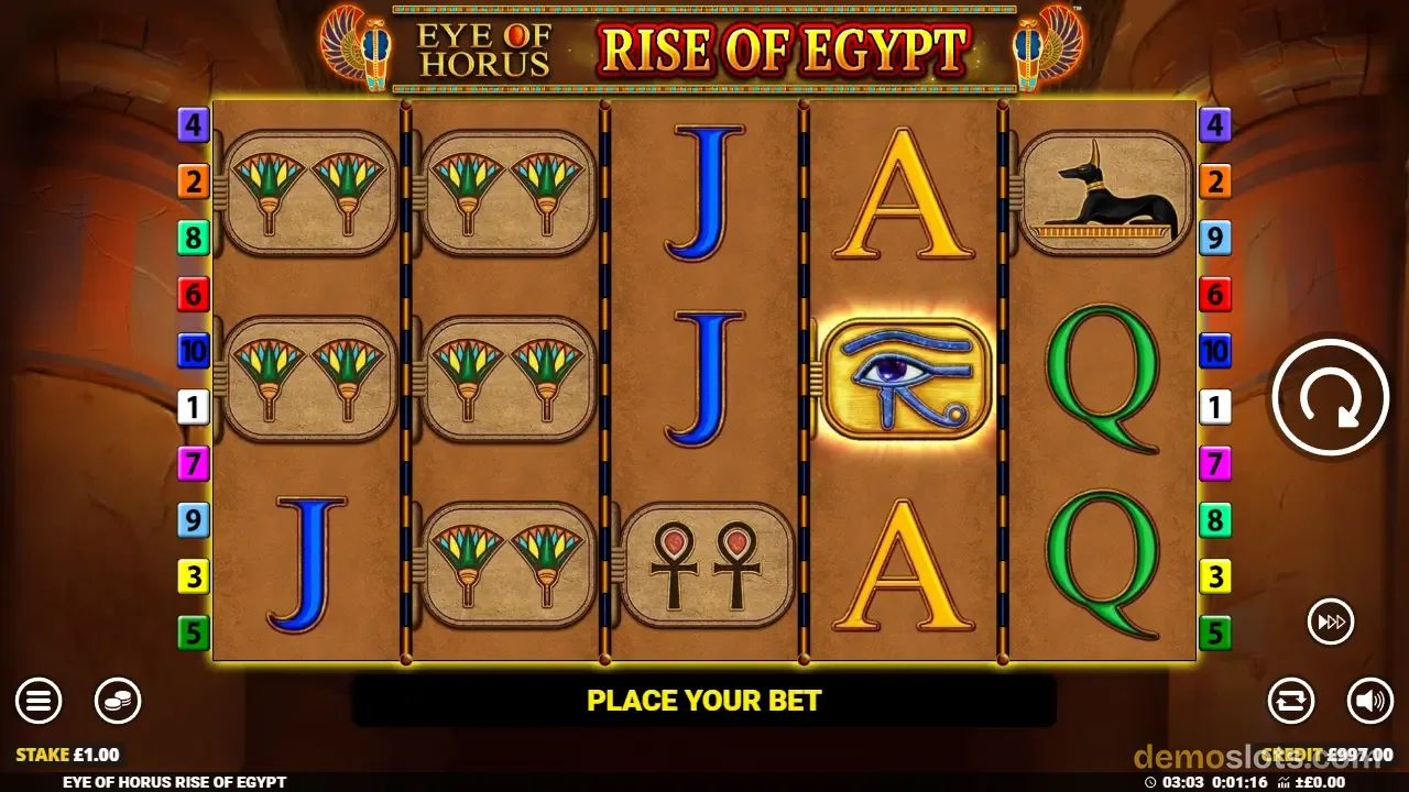 Eye of Horus Rise of Egypt slot by Blueprint Gaming