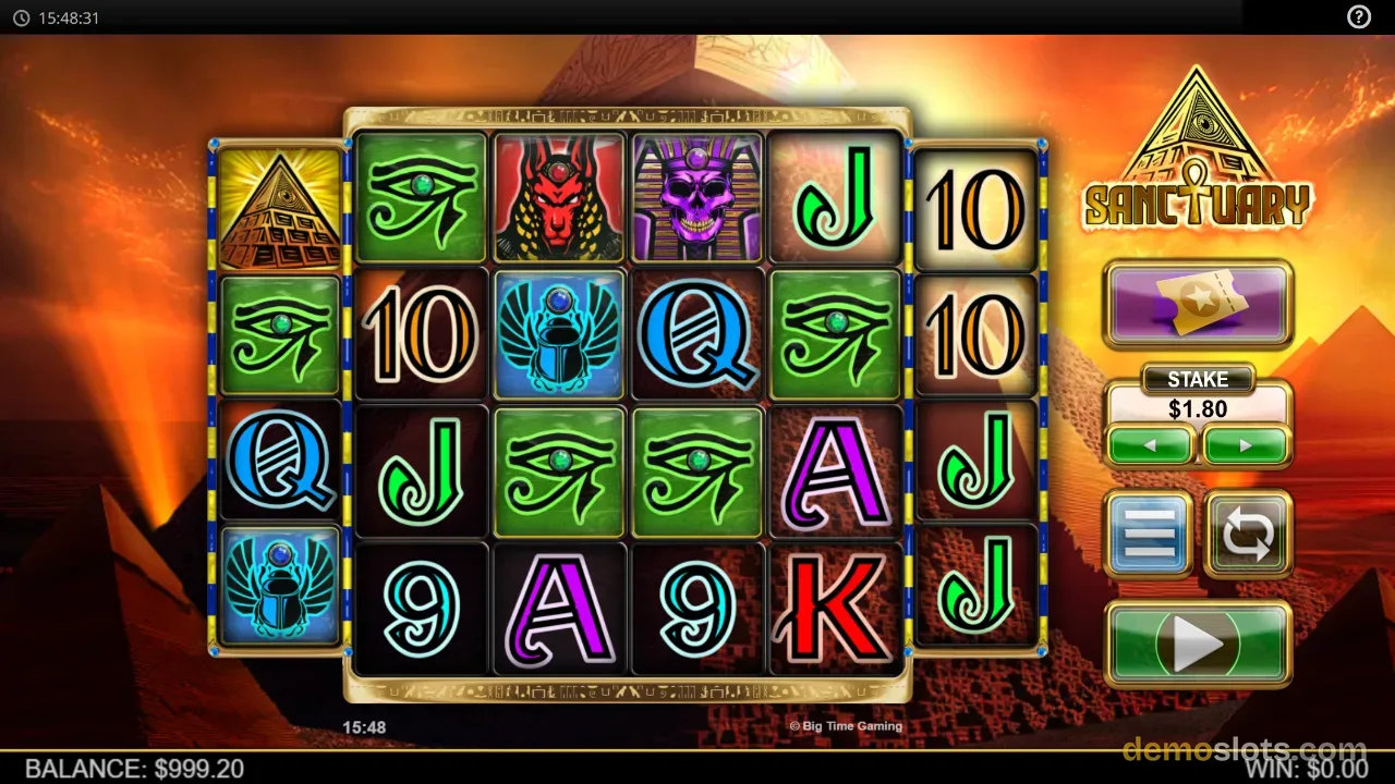 Sanctuary slot by Big Time Gaming
