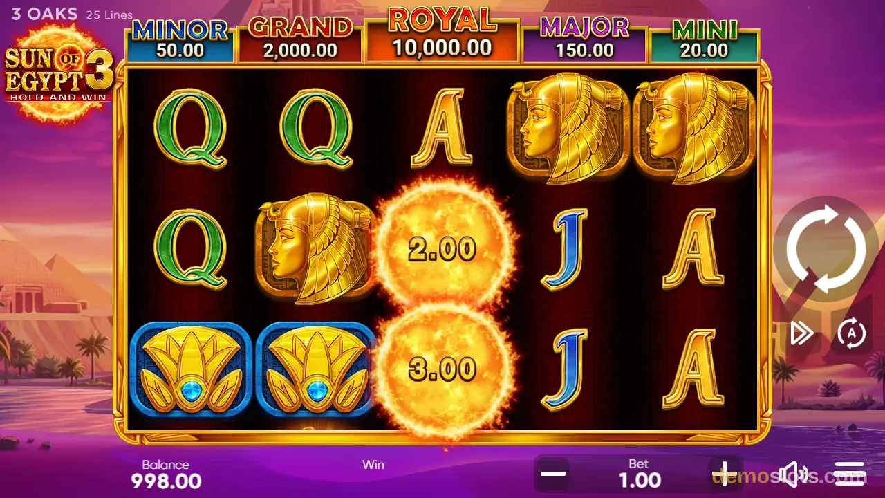 Sun of Egypt 3 slot by Booongo