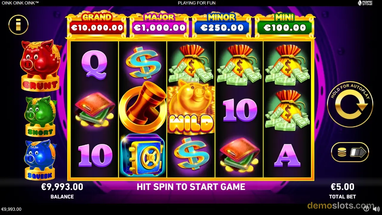 Oink Oink Oink slot by Playtech