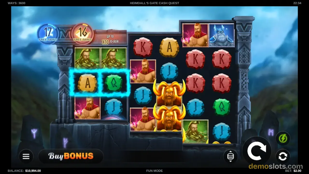 Heimdall's Gate Cash Quest slot by Kalamba Games