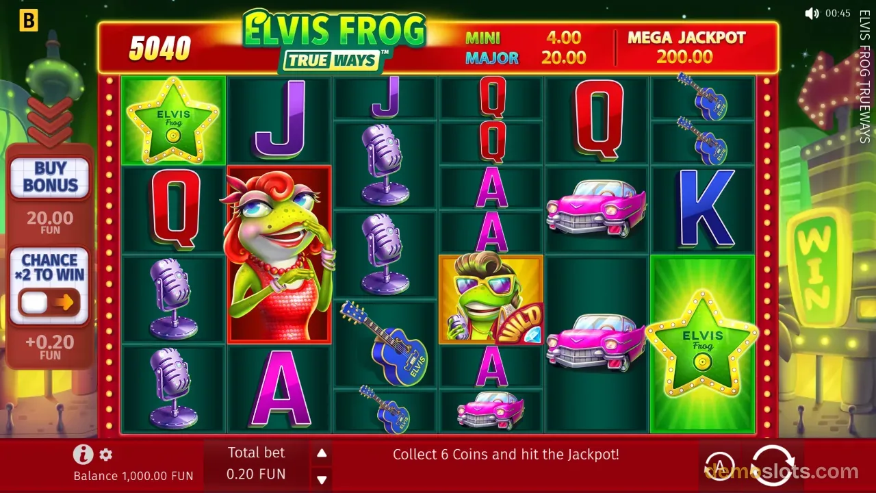 Elvis Frog Trueways slot by BGaming