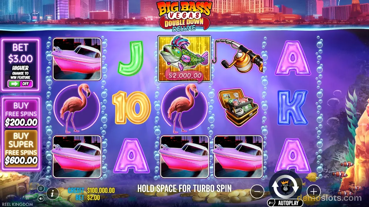 Big Bass Vegas Double Down Deluxe slot by Pragmatic Play