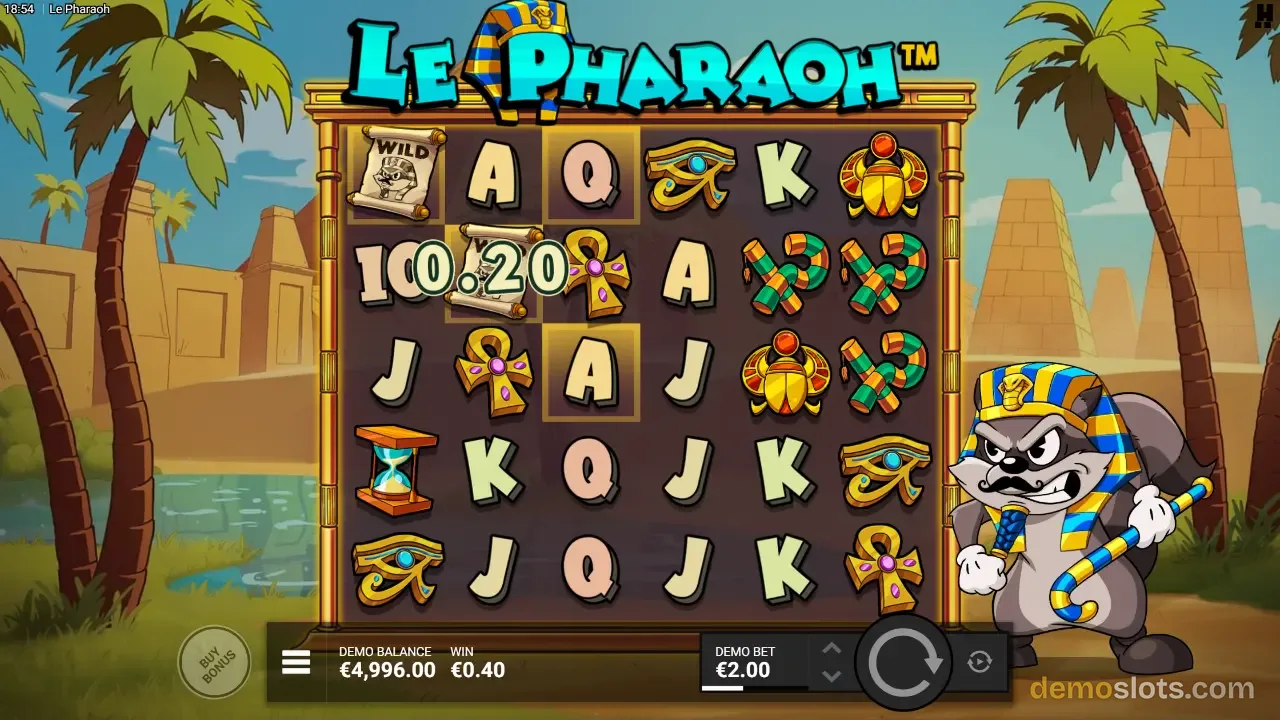 Le Pharaoh slot by Hacksaw Gaming
