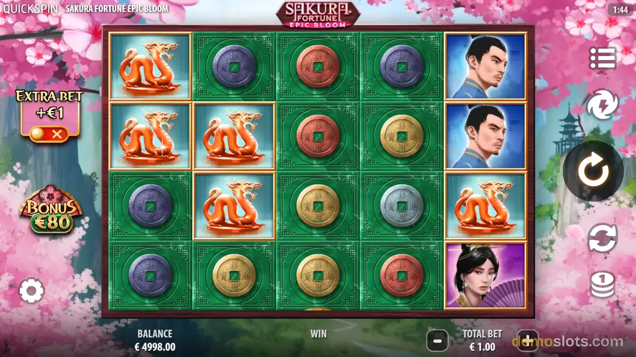 Sakura Fortune Epic Bloom slot by Quickspin