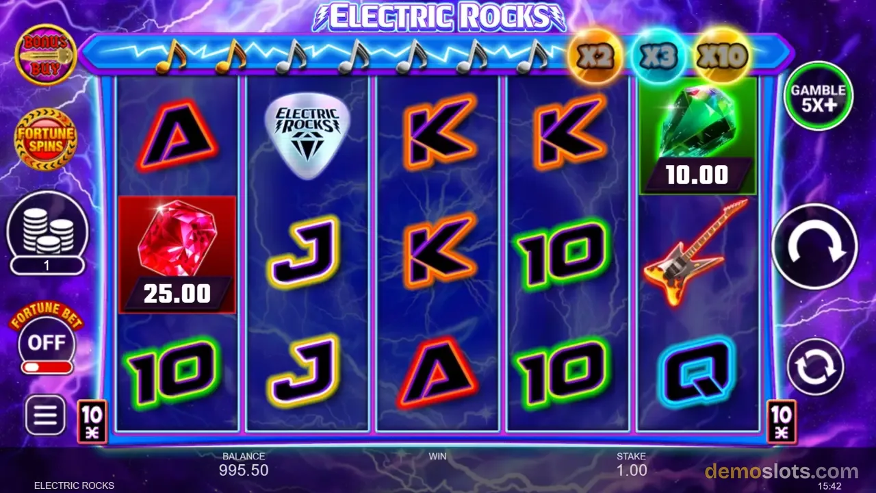 Electric Rocks slot by Inspired Gaming