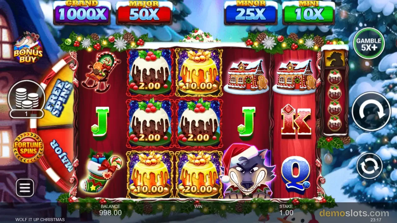 Wolf It Up! Christmas slot by Inspired Gaming