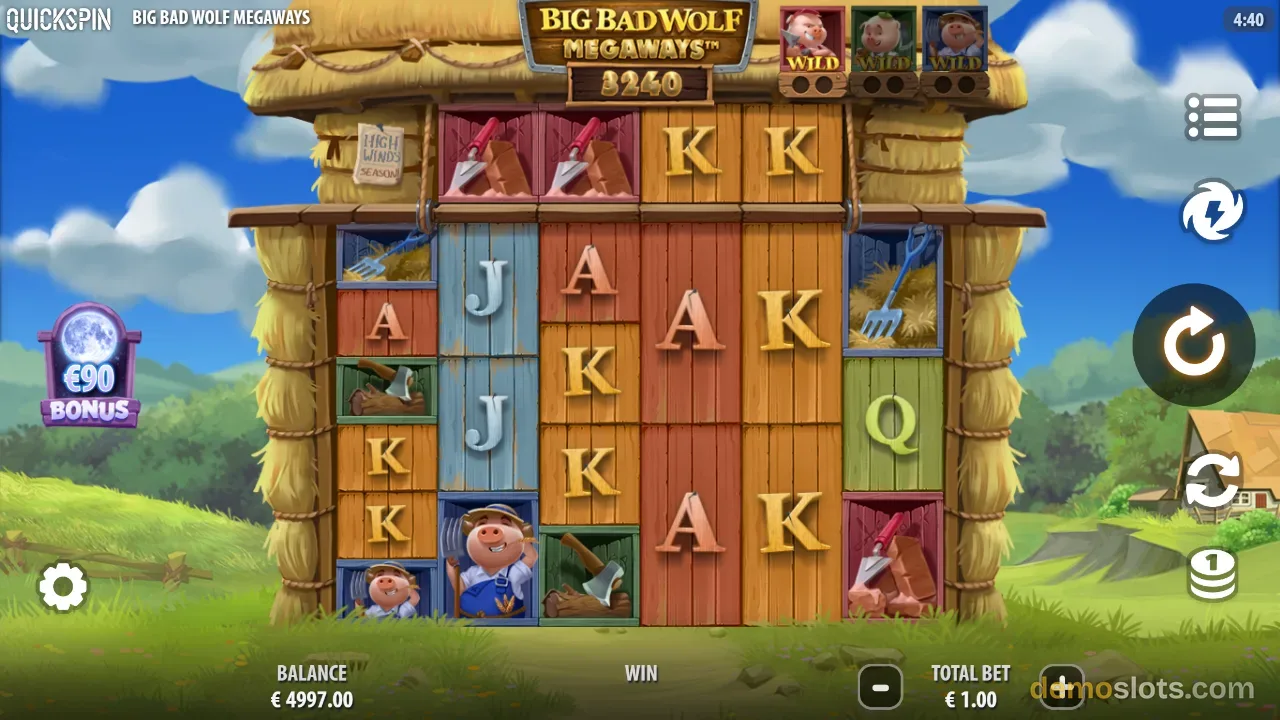 Big Bad Wolf Megaways slot by Quickspin