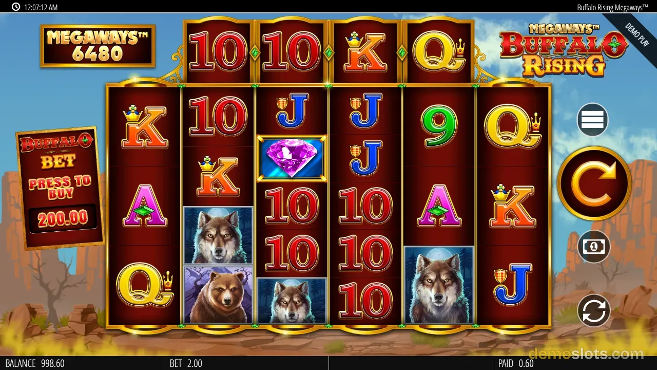 Buffalo Rising Megaways slot by Blueprint Gaming