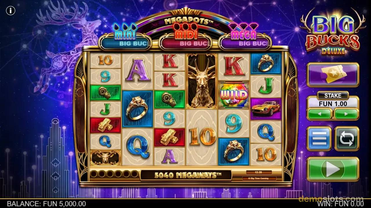 Big Bucks Deluxe slot by Big Time Gaming
