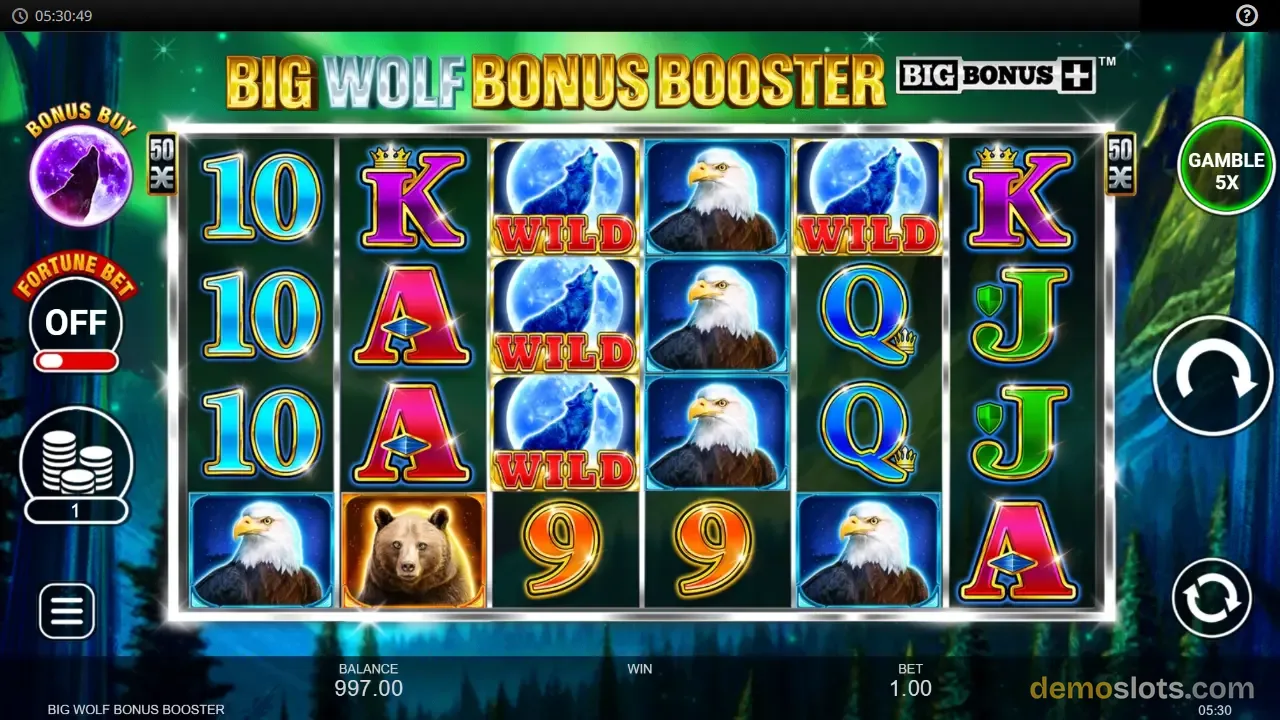 Big Wolf Bonus Booster slot by Inspired Gaming