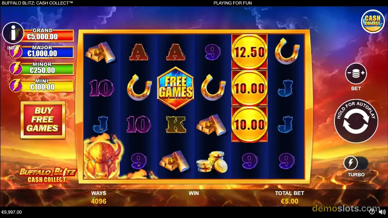 Buffalo Blitz Cash Collect slot by Playtech