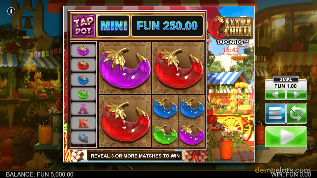 Extra Chilli Tapcards slot by Big Time Gaming