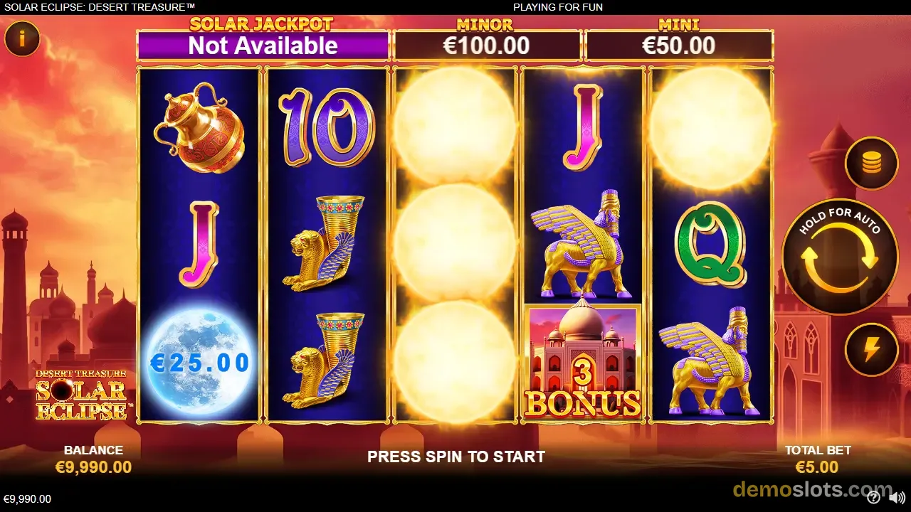 Solar Eclipse: Desert Treasure slot by Playtech