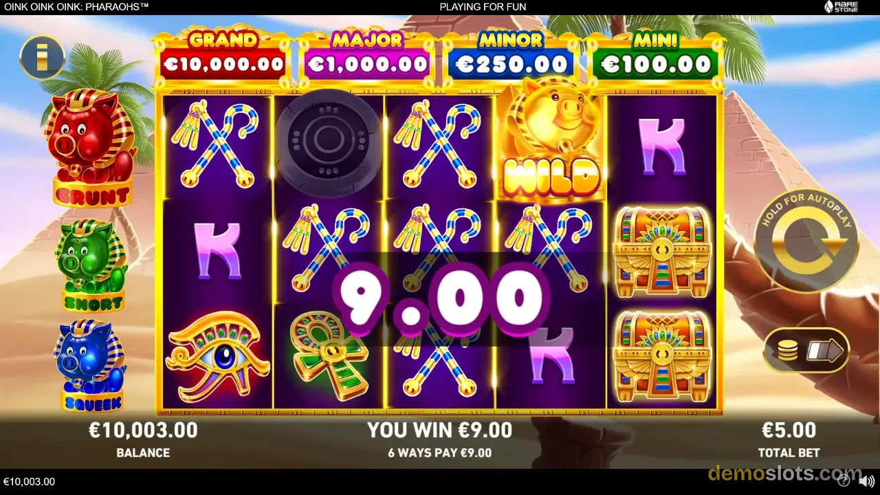 Oink Oink Oink: Pharaohs slot by Playtech