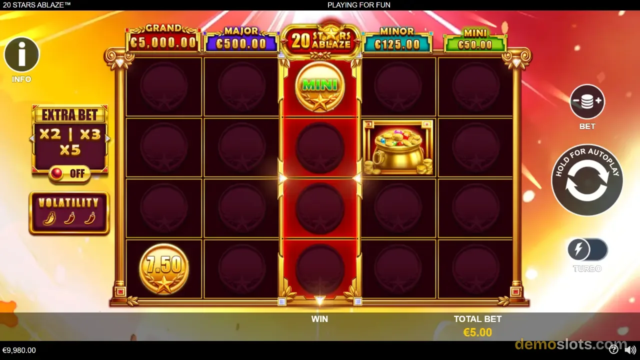 20 Stars Ablaze slot by Playtech