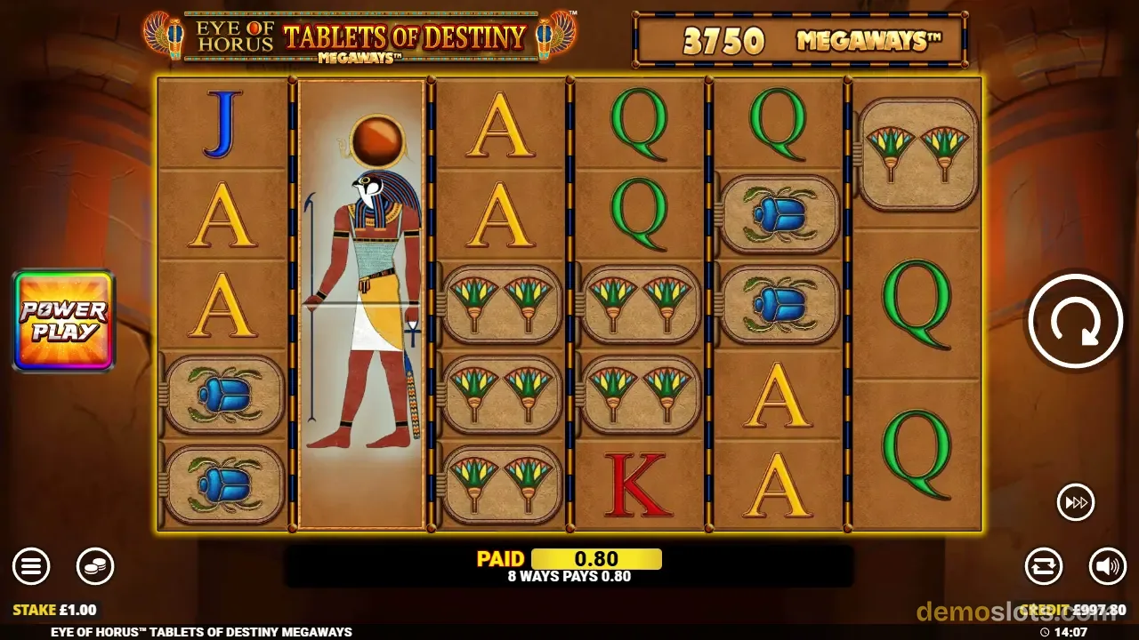 Eye of Horus Tablets of Destiny Megaways slot by Blueprint Gaming