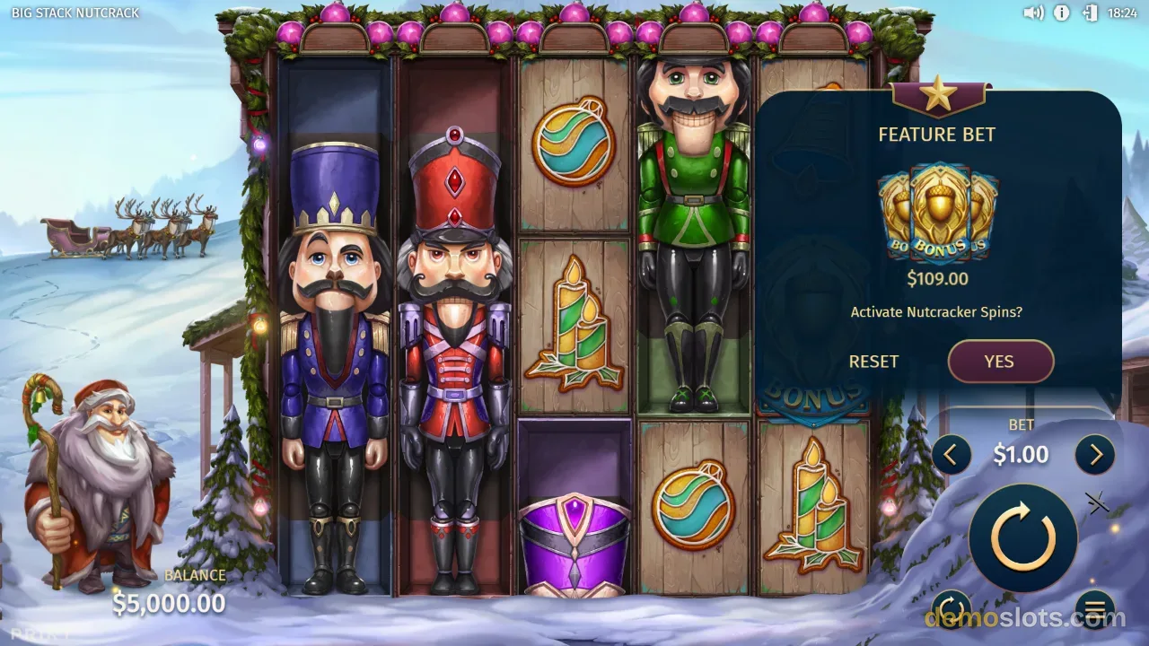 Big Stack Nutcrack slot by Print Studios