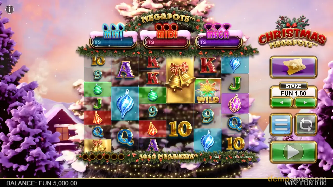 Christmas Megapots slot by Big Time Gaming