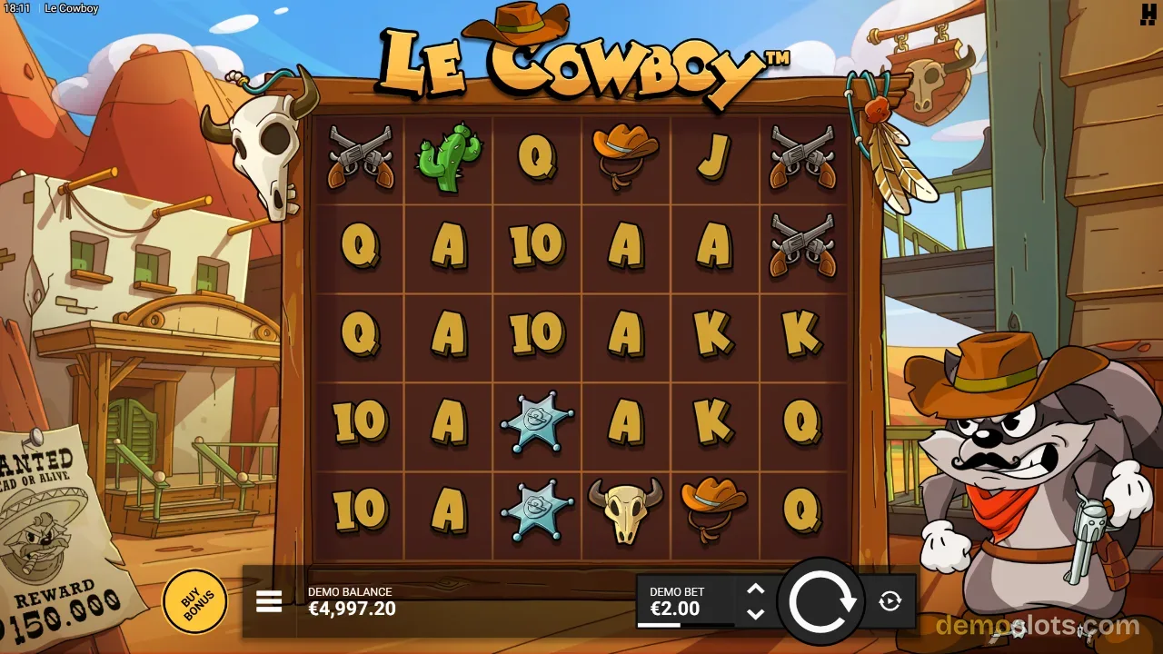 Le Cowboy slot by Hacksaw Gaming