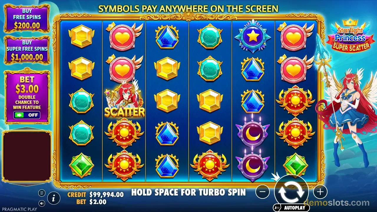 Starlight Princess Super Scatter slot by Pragmatic Play
