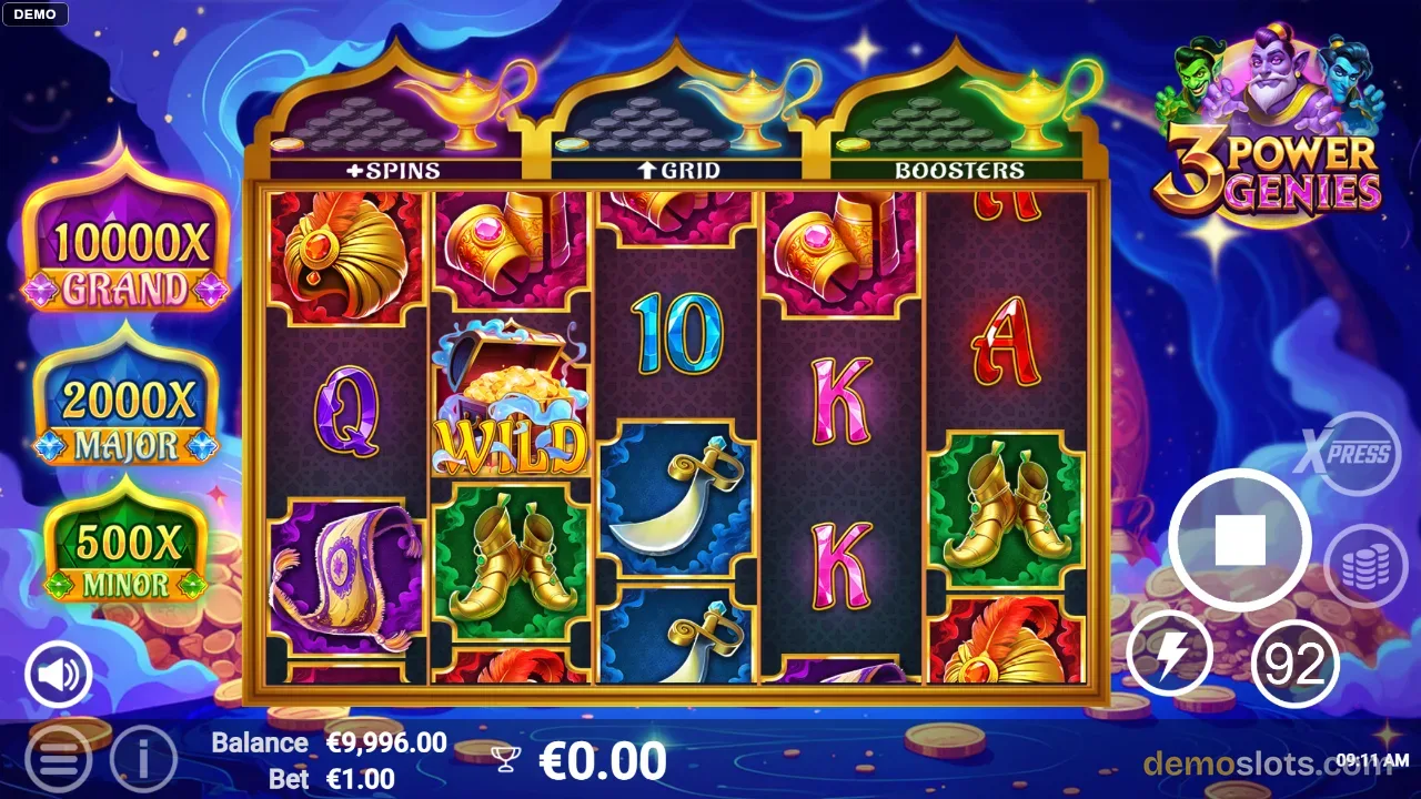 3 Power Genies slot by AvatarUX