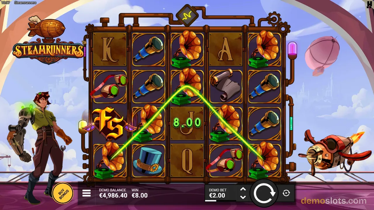 Steamrunners slot by Hacksaw Gaming