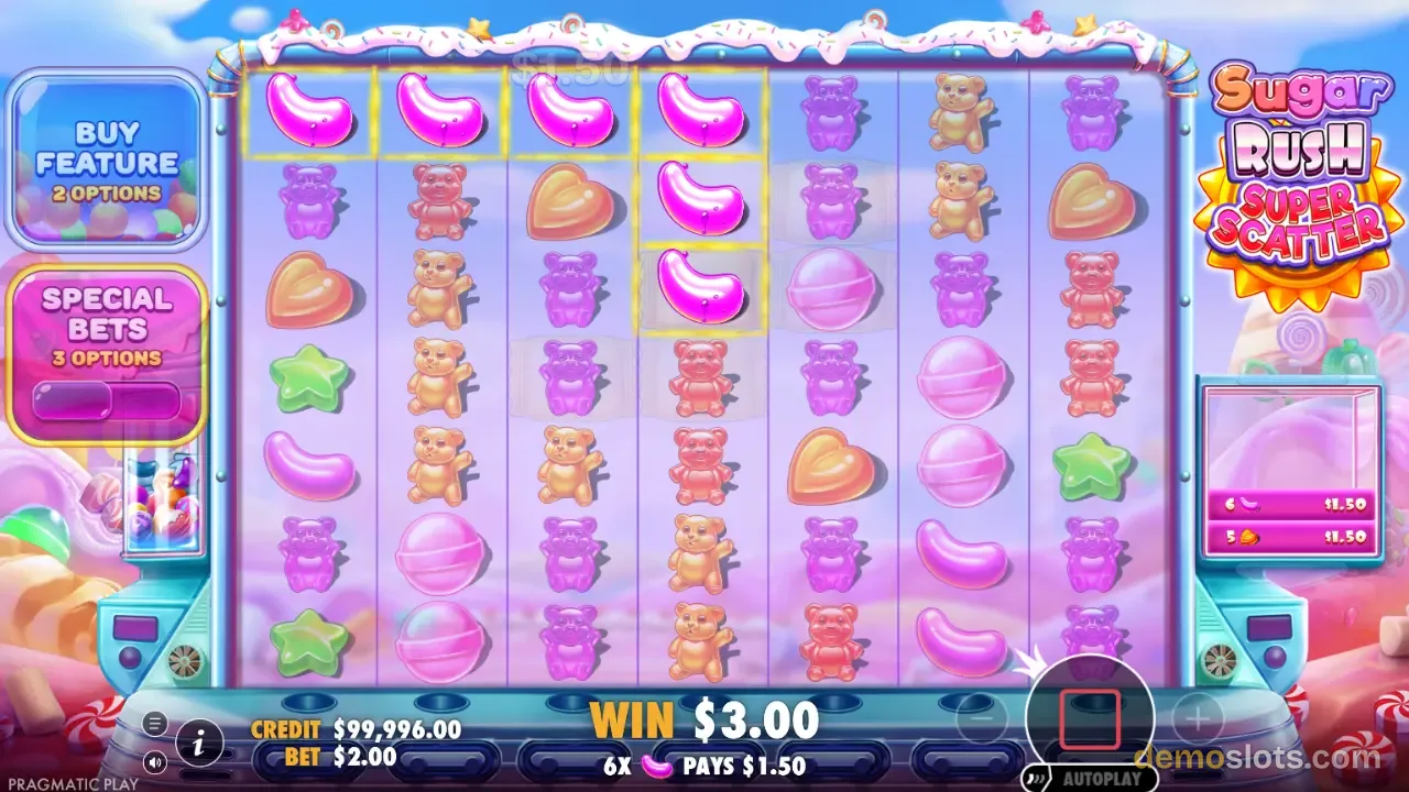 Sugar Rush Super Scatter slot screenshot