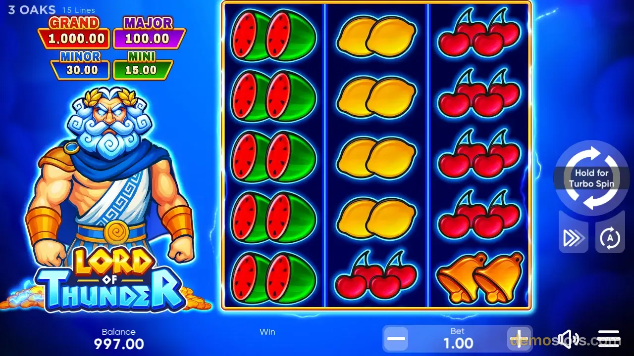 Lord of Thunder slot by 3 Oaks Gaming