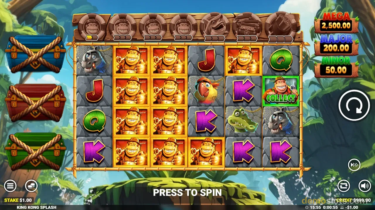 King Kong Splash slot by Blueprint Gaming