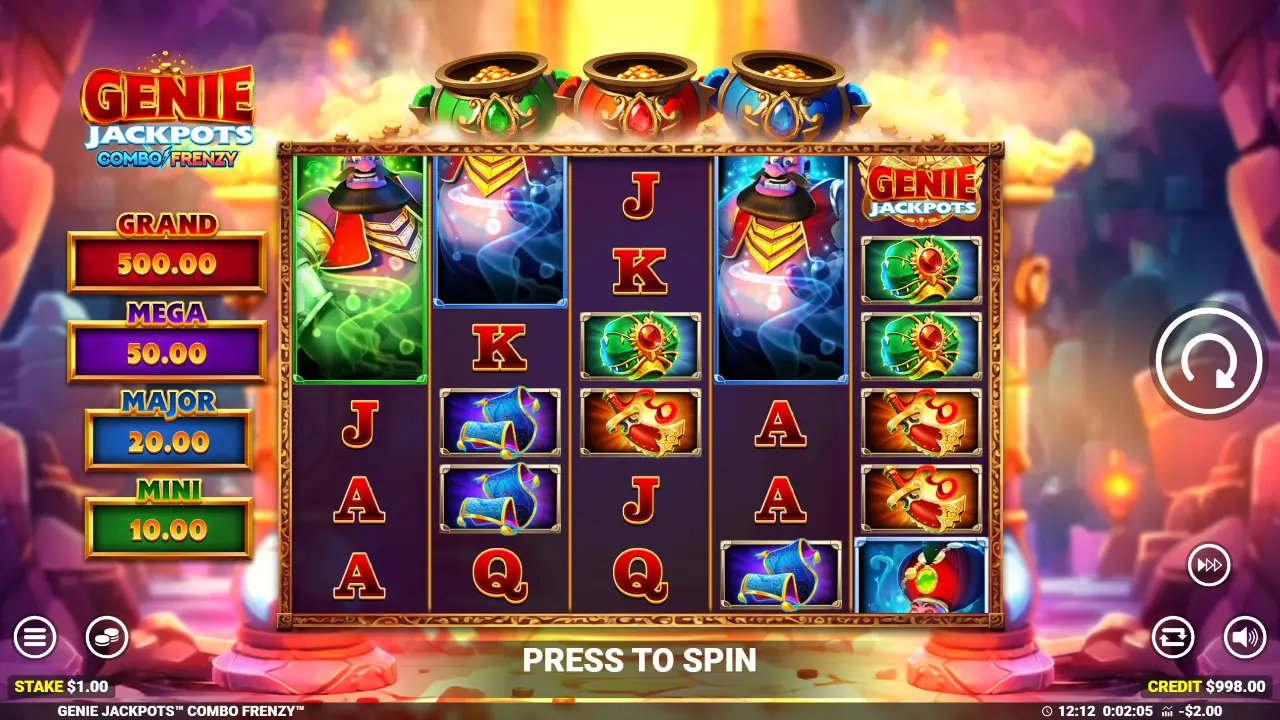 Genie Jackpots Combo Frenzy slot by Blueprint Gaming