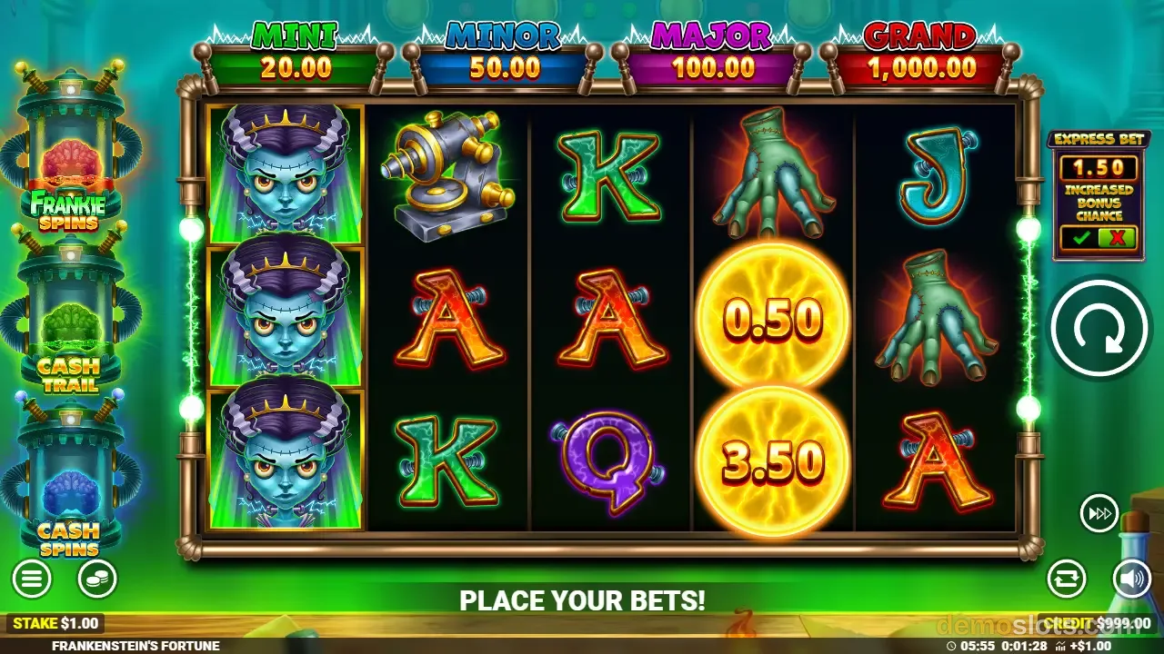 Frankenstein's Fortune slot by Blueprint Gaming