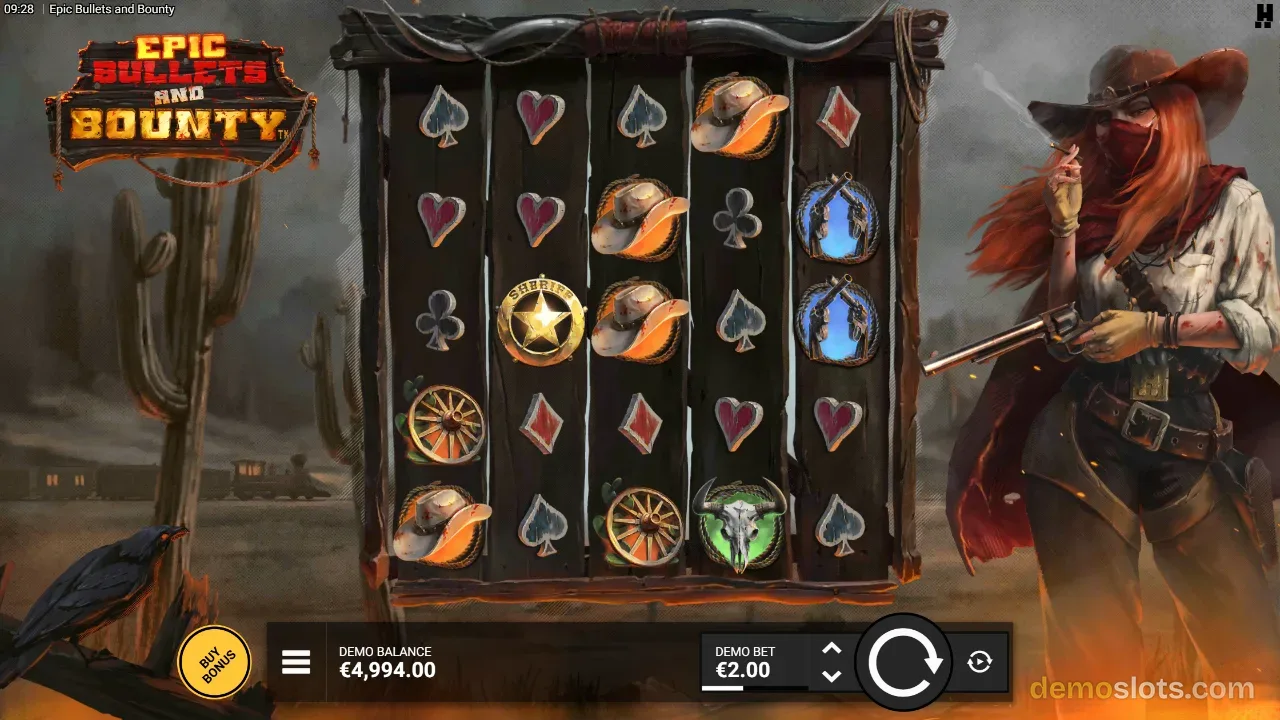 Epic Bullets and Bounty slot by Hacksaw Gaming