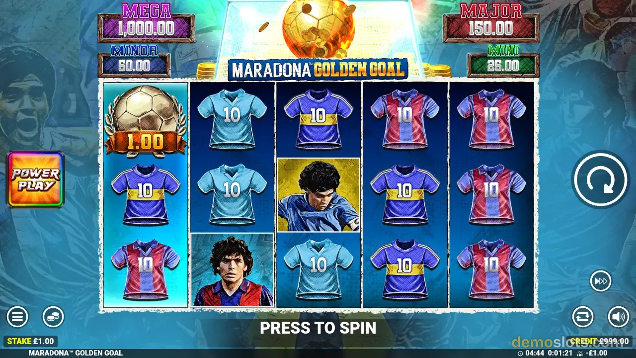 Maradona Golden Goal slot by Blueprint Gaming