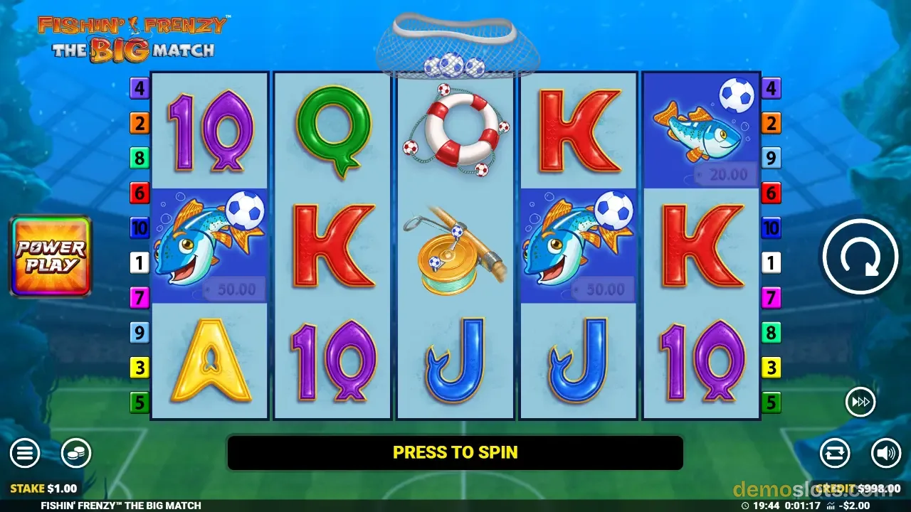 Fishin' Frenzy The Big Match slot by Blueprint Gaming