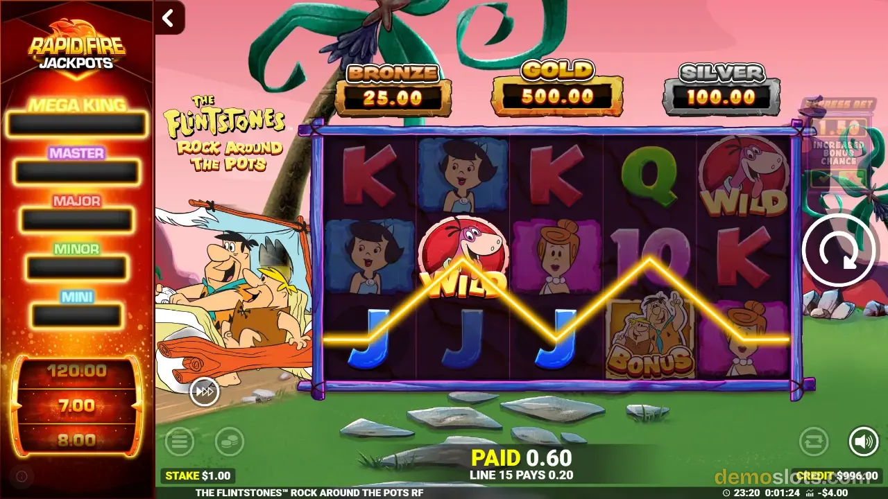 The Flintstones Rock Around The Pots slot by Blueprint Gaming