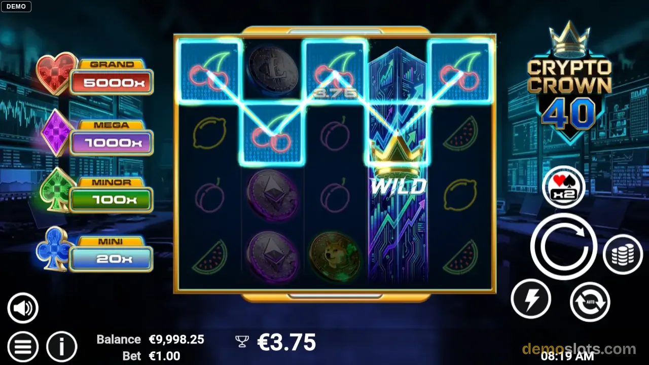 Crypto Crown 40 slot by AvatarUX
