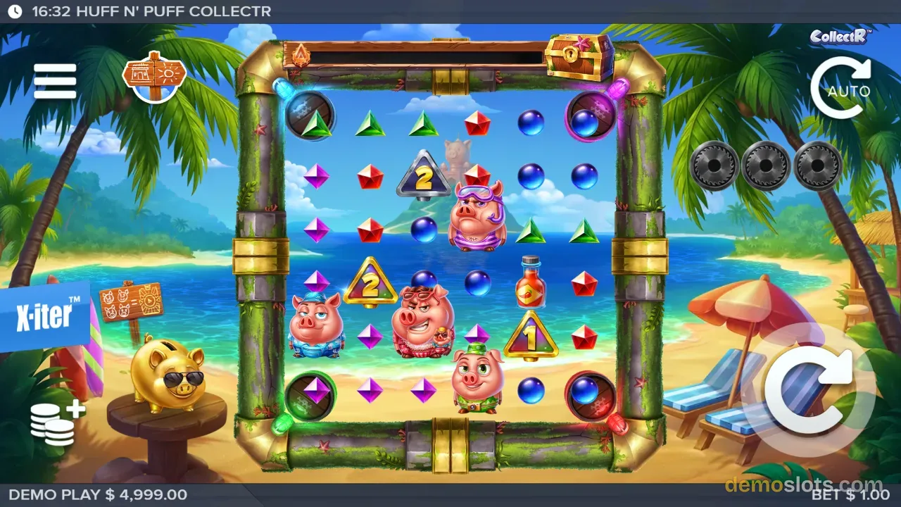 Huff N' Puff CollectR slot by Elk Studios