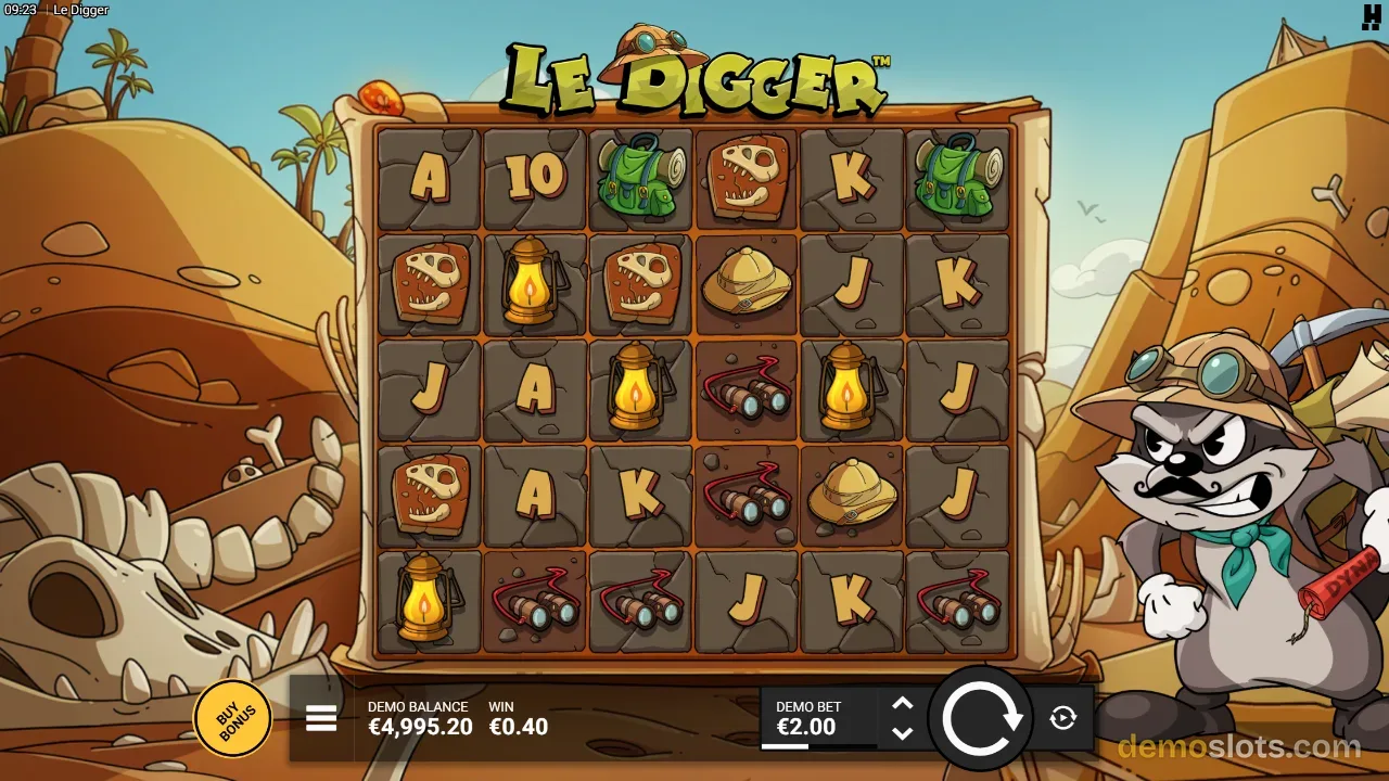 Le Digger slot by Hacksaw Gaming