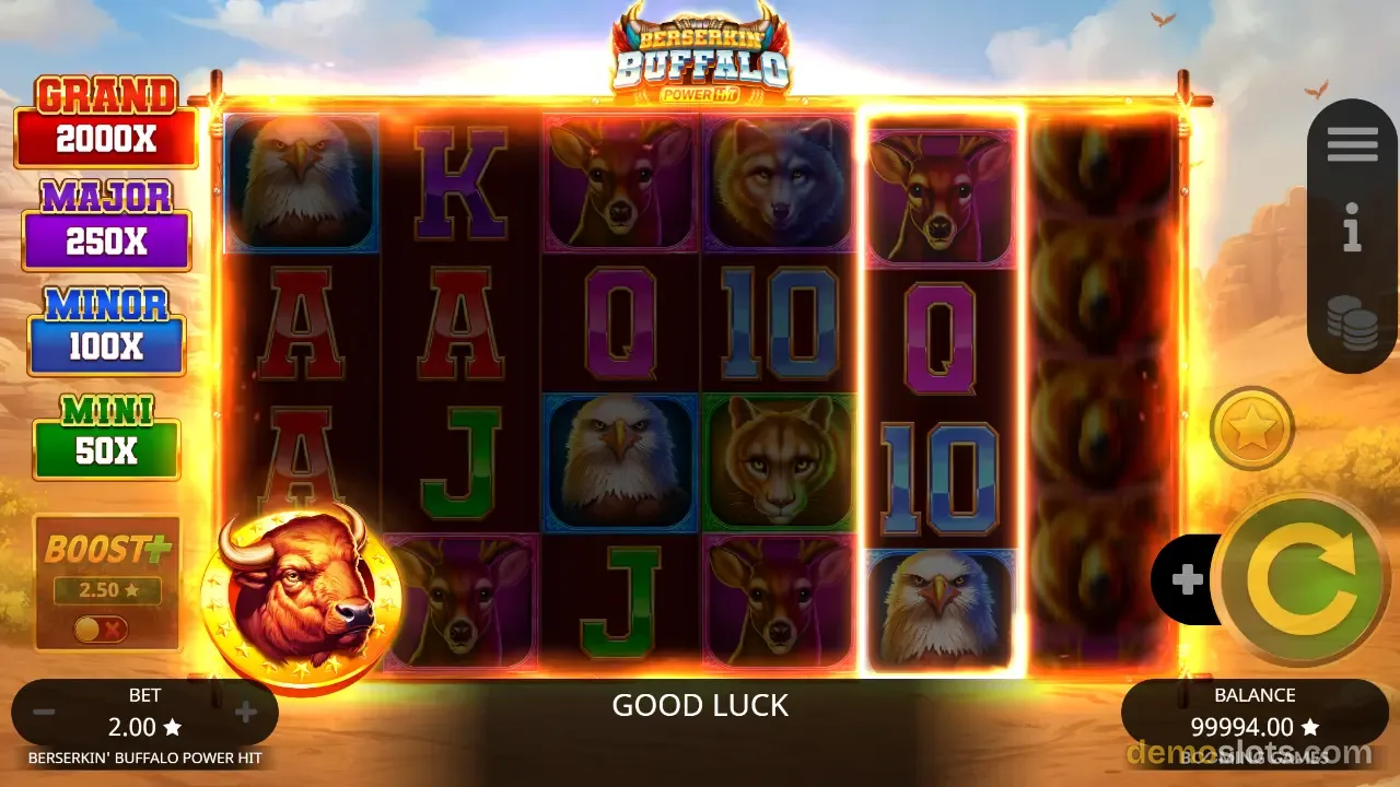 Berserkin' Buffalo Power Hit slot by Booming Games
