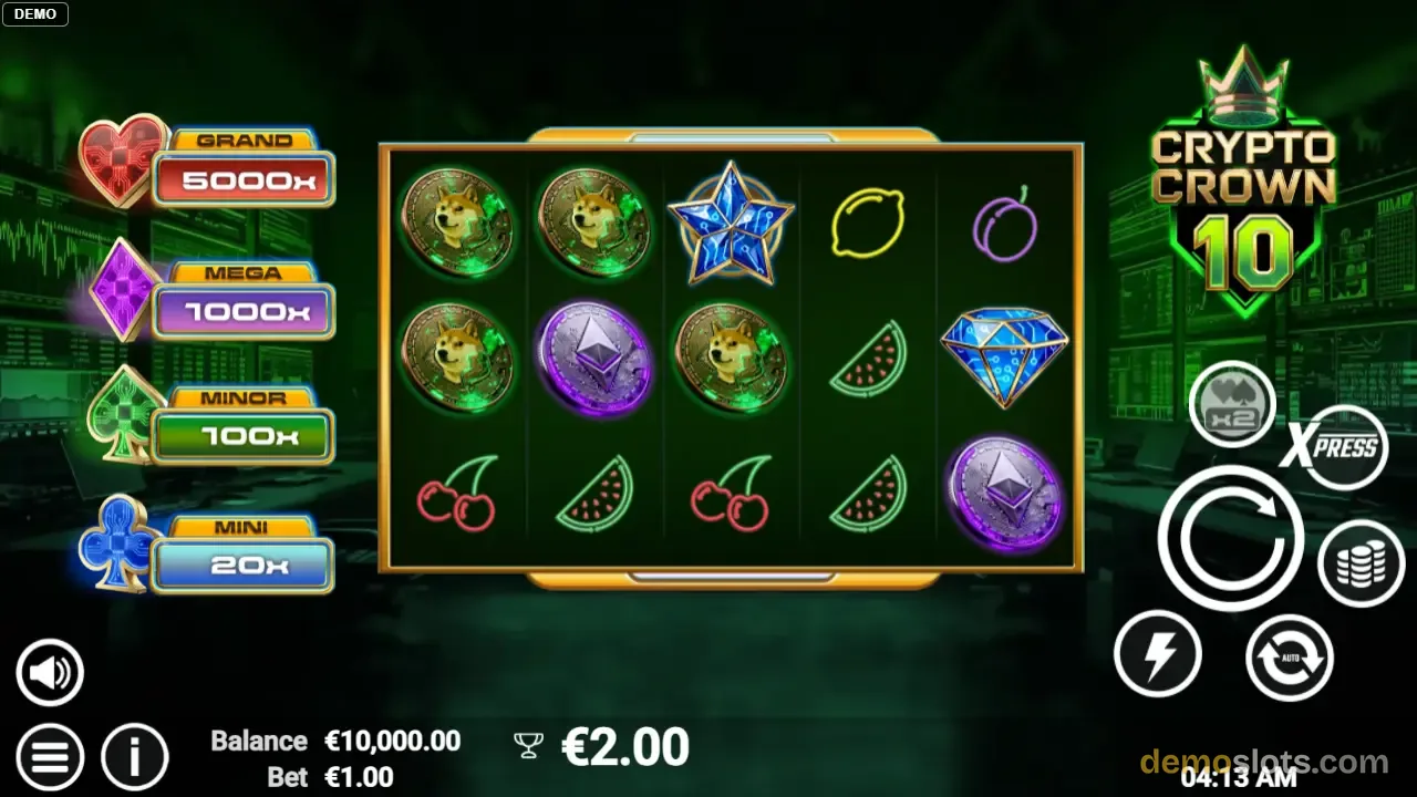Crypto Crown 10 slot by AvatarUX