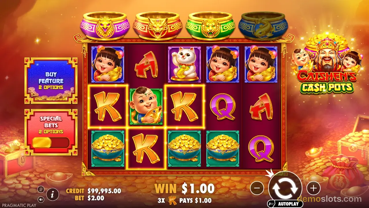 Caishen's Cash Pots slot by Pragmatic Play