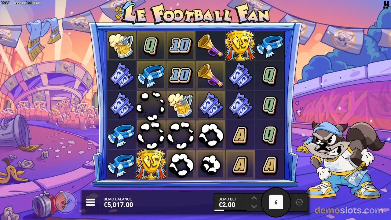 Le Football Fan slot by Hacksaw Gaming