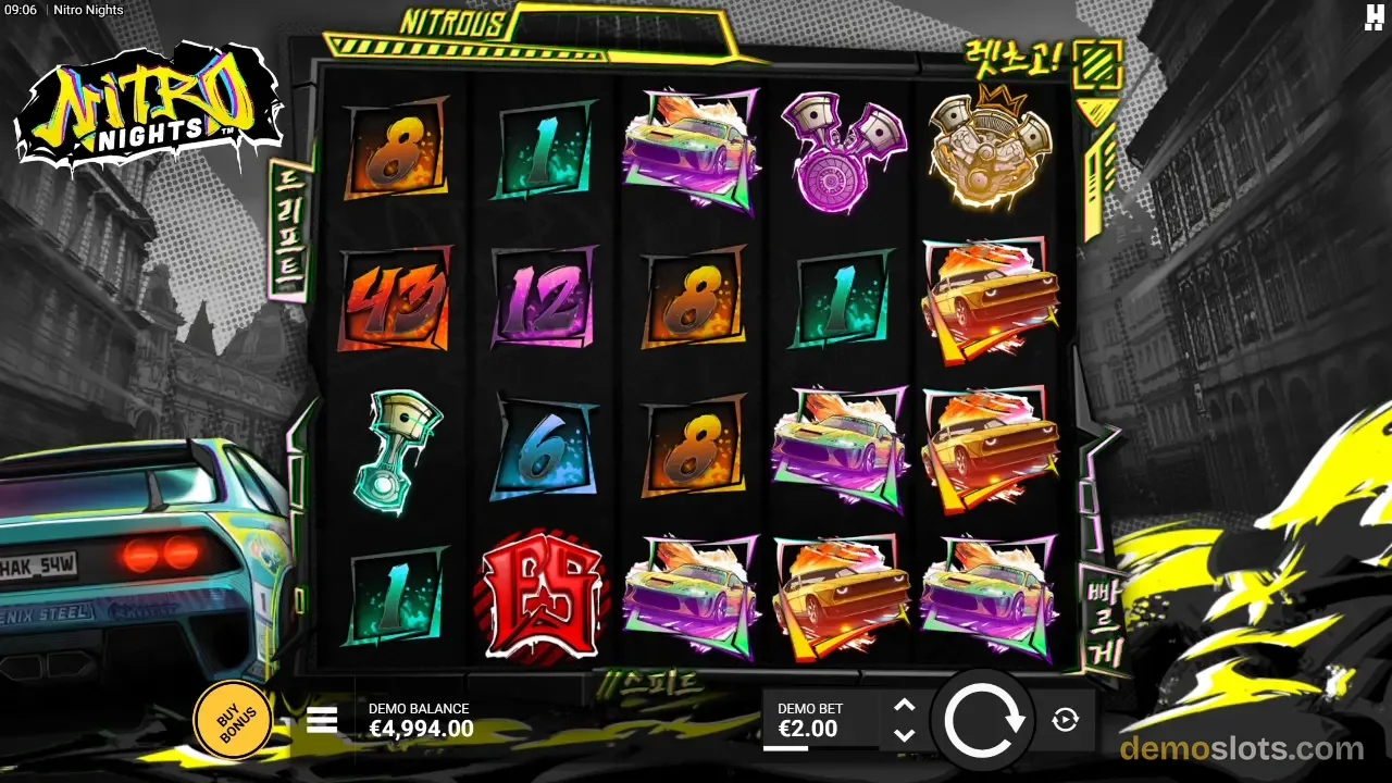 Nitro Nights slot by Hacksaw Gaming