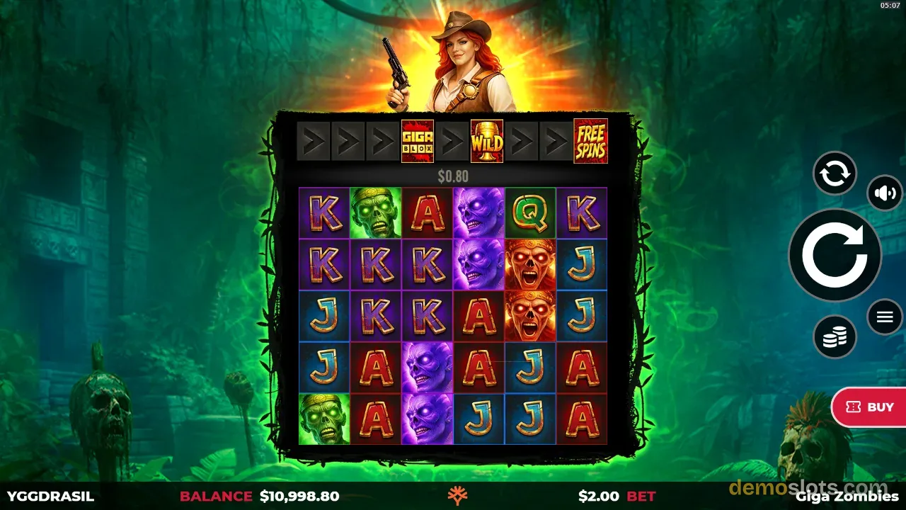 Giga Zombies slot by Yggdrasil Gaming